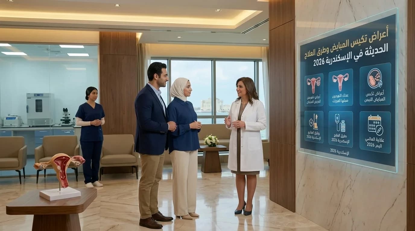 أعراض تكيس المبايض وطرق العلاج الحديثة في الإسكندرية 2026